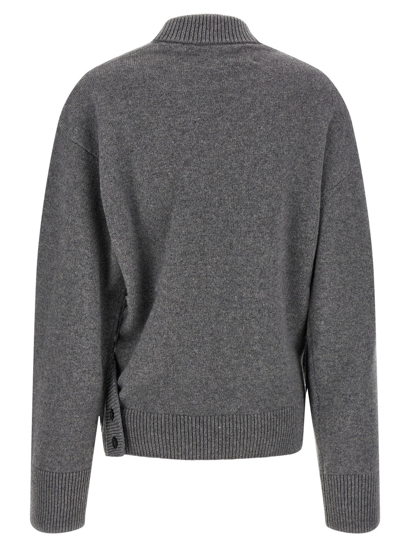 Armarium Elenia Gray Wool Cardigan - Luxury Comfort