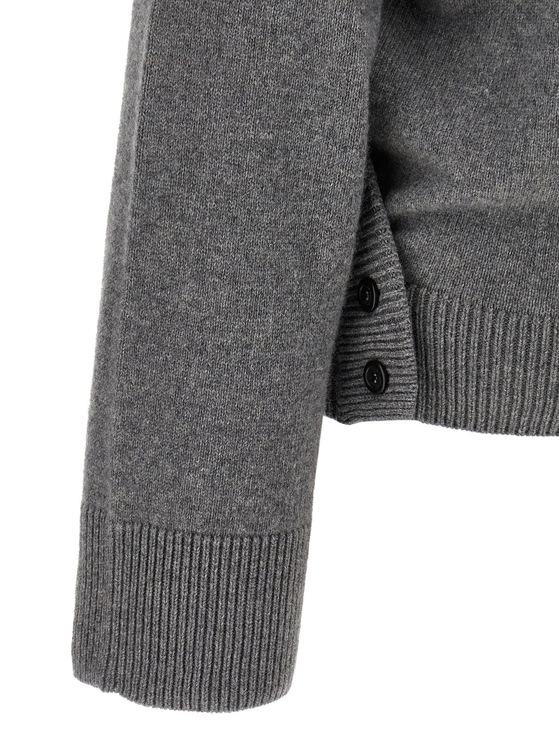 Armarium Elenia Gray Wool Cardigan - Luxury Comfort