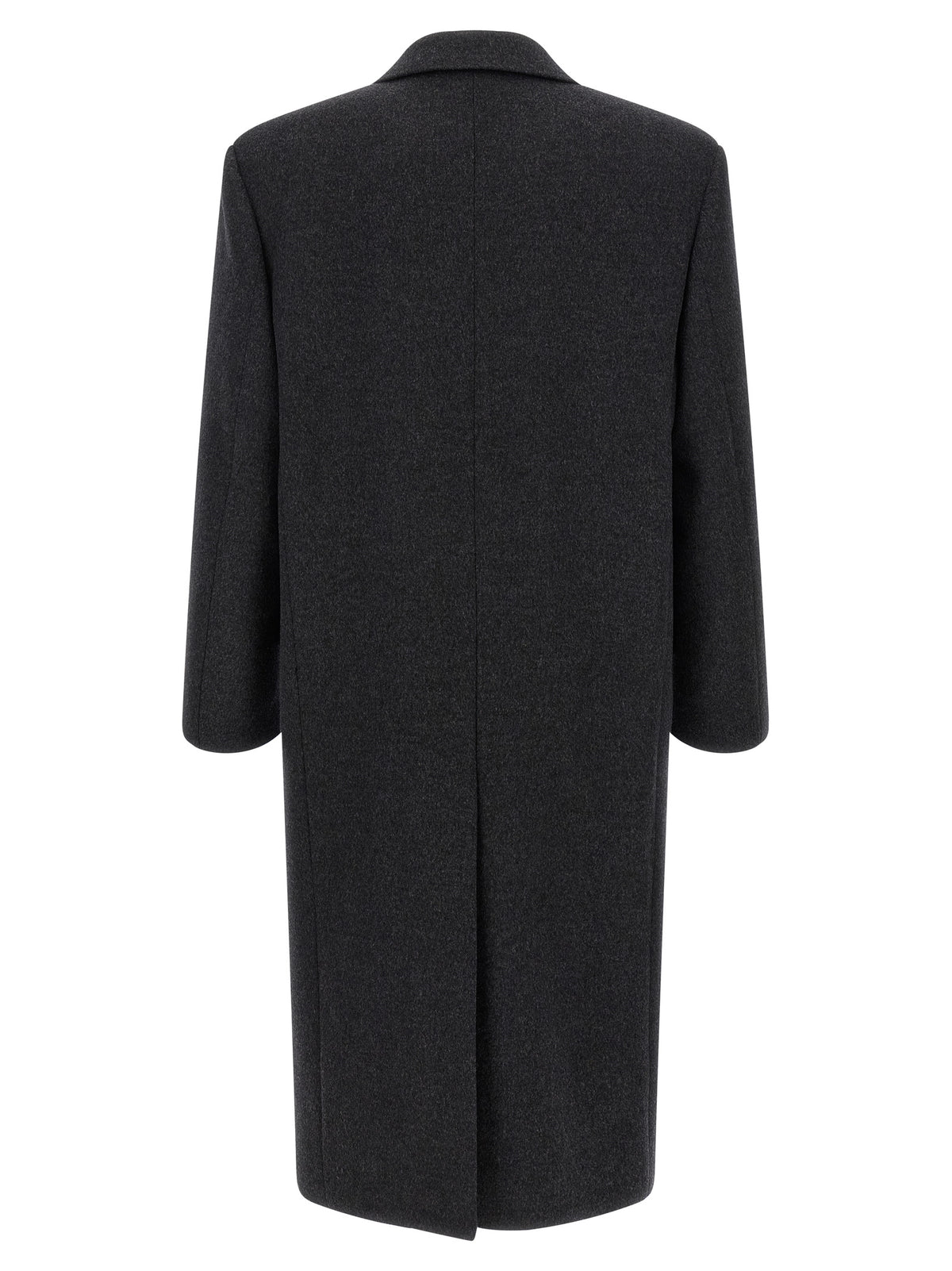 Saint Laurent Gray Wool Coat