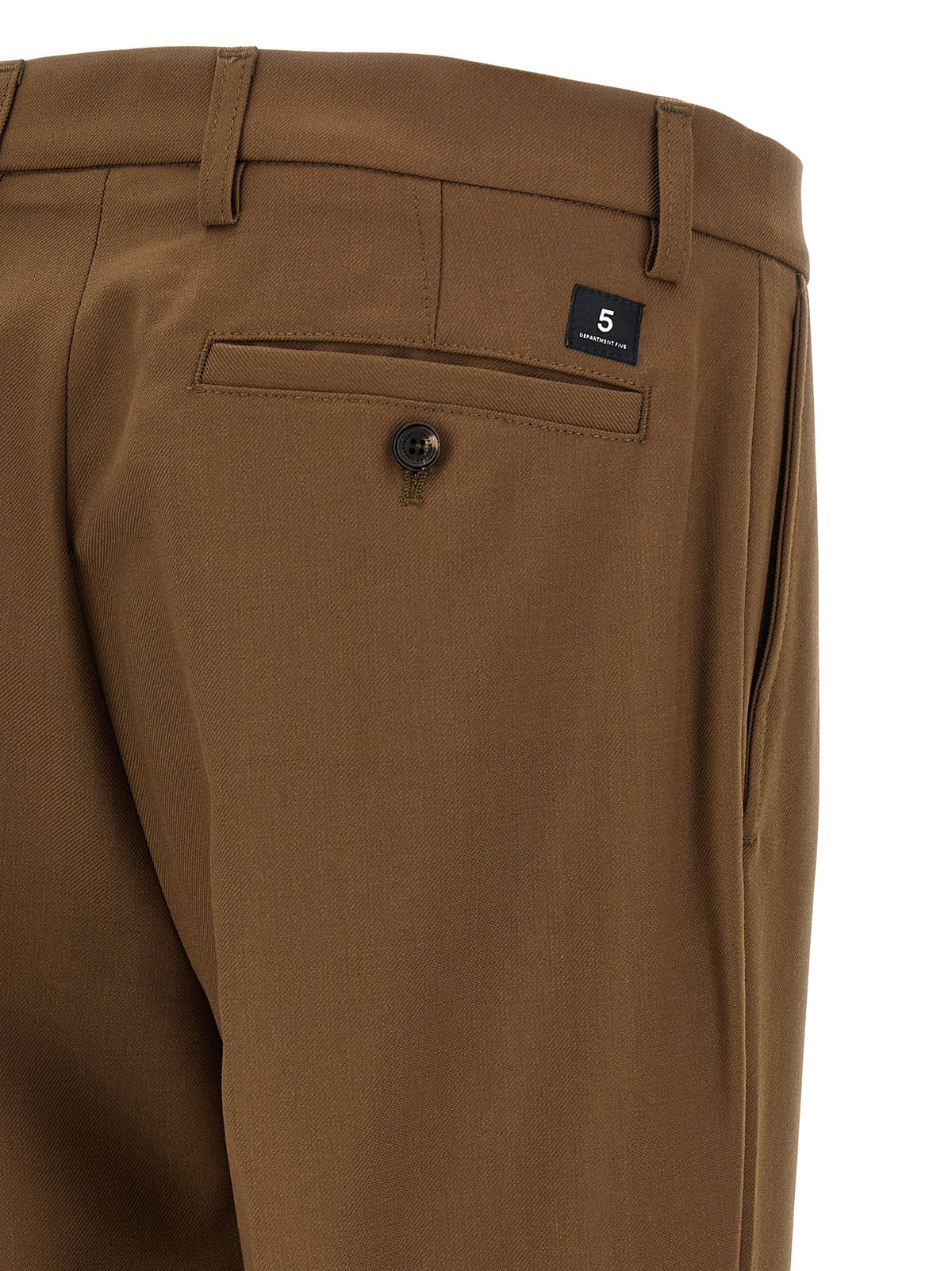 Department 5 Brown Polyester Chino Pants