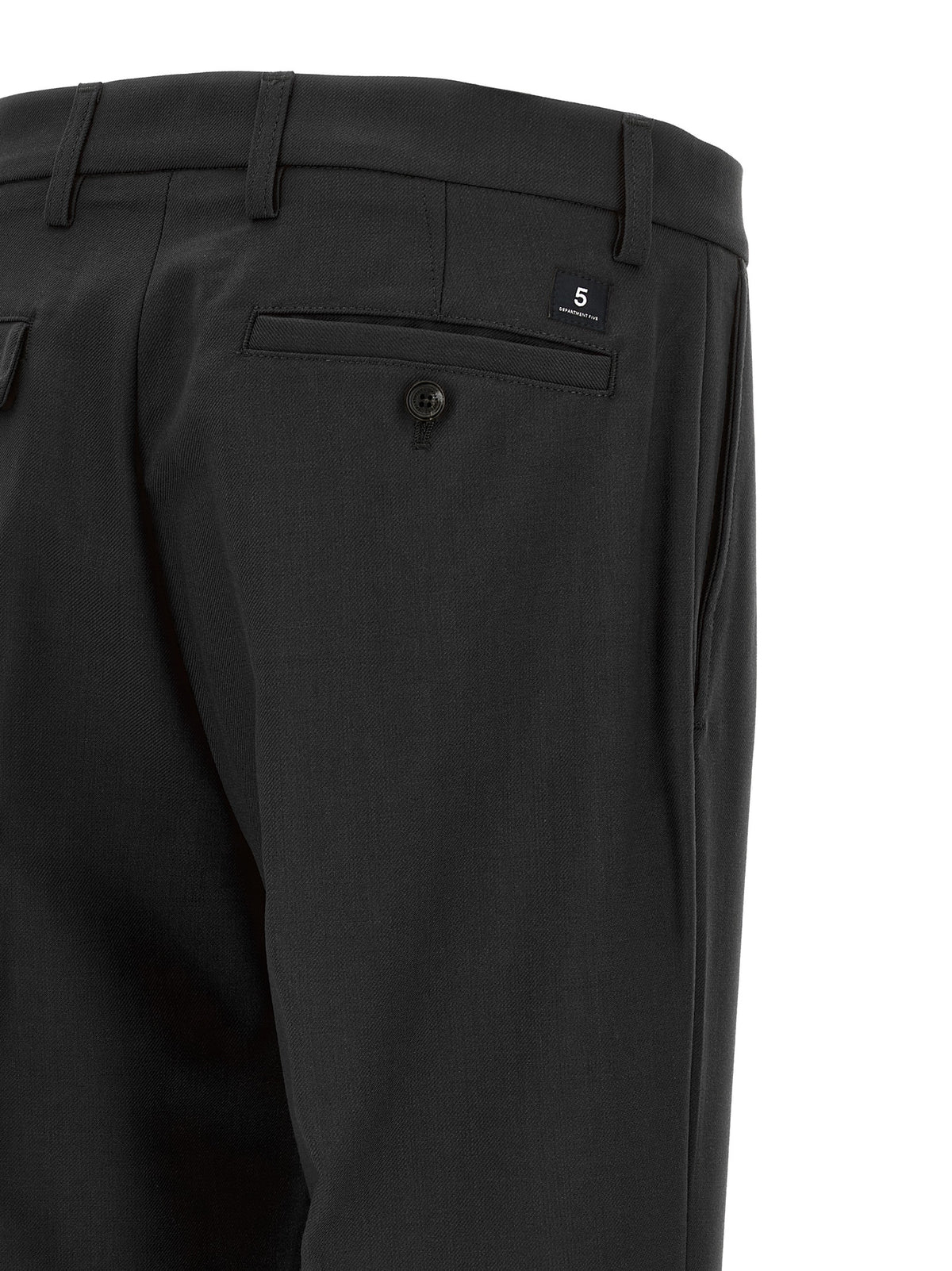 Department 5 Black Polyester Chino Pants