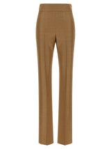 Valentino Garavani Beige Virgin Wool Dress Pants