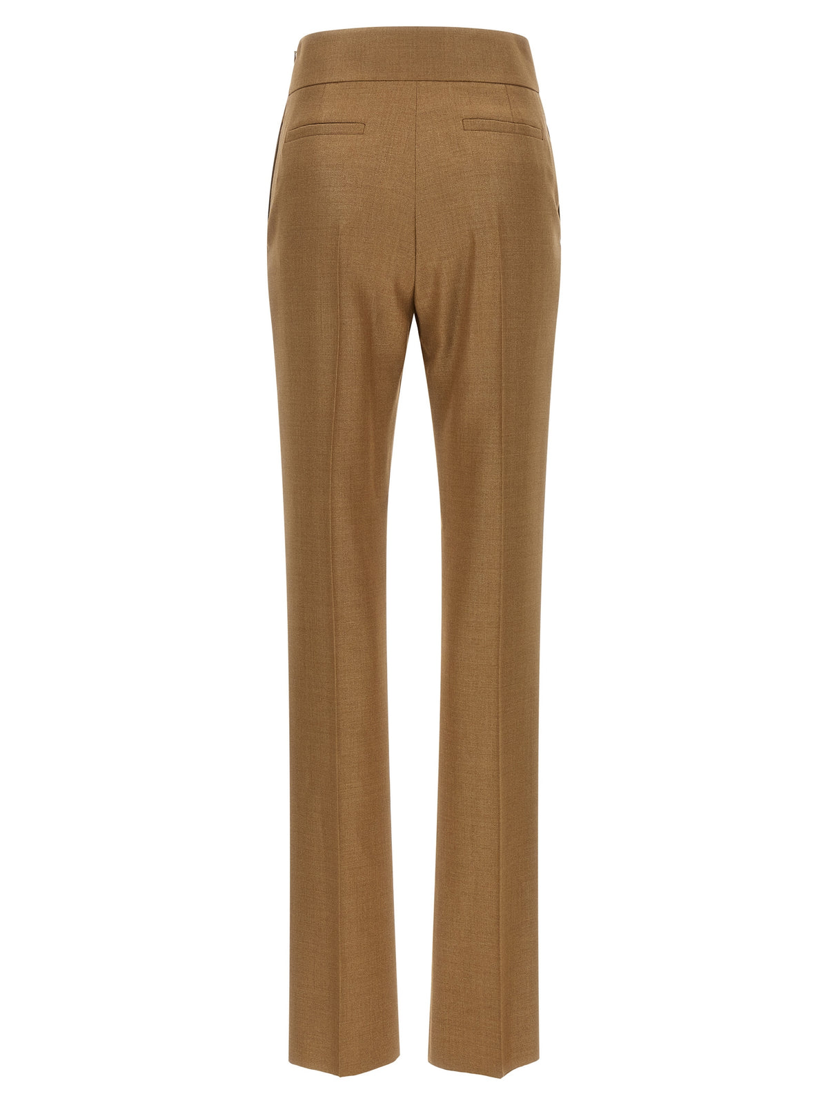 Valentino Garavani Beige Virgin Wool Dress Pants