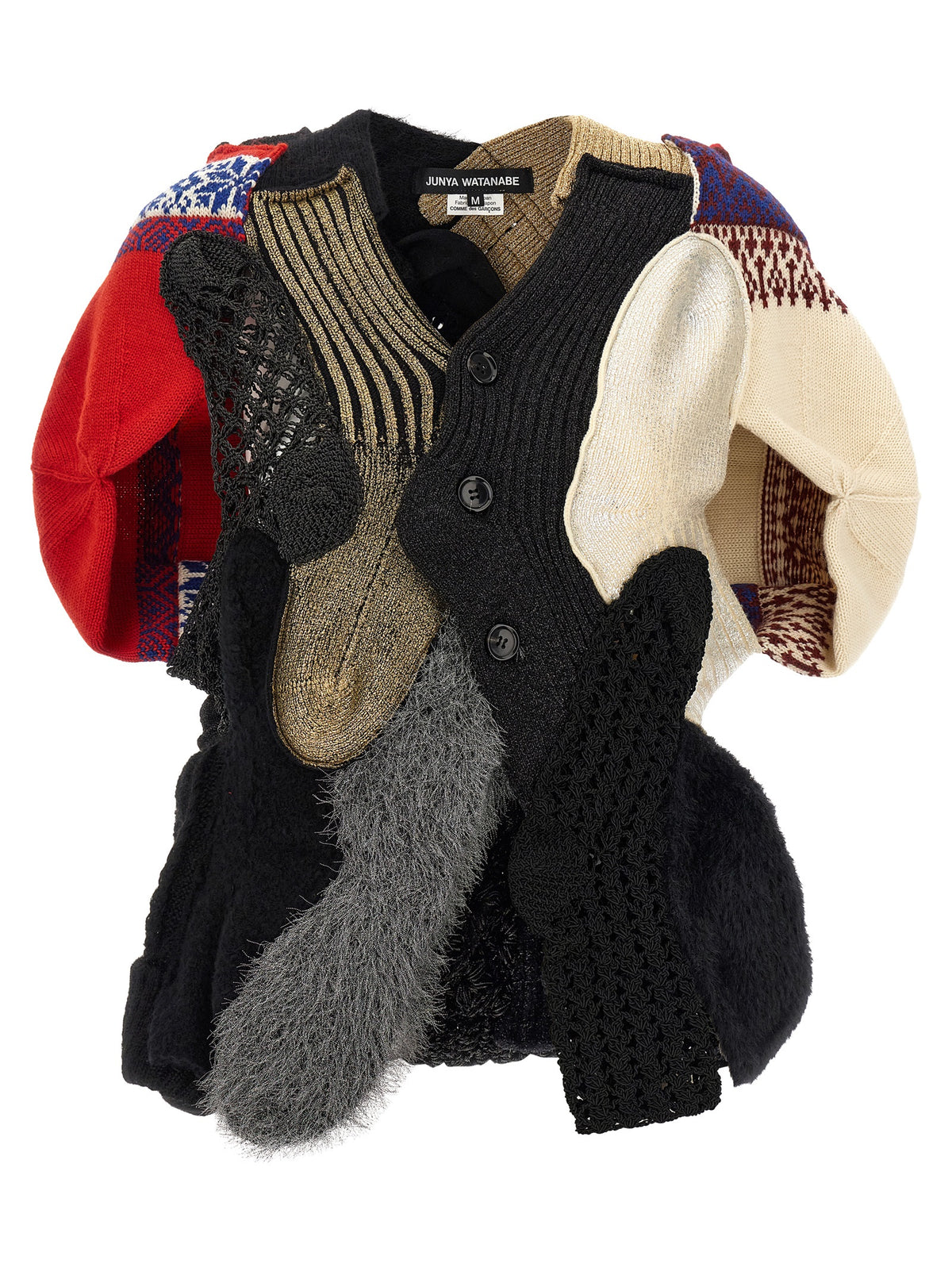 Junya Watanabe Multicolor Wool Cardigan