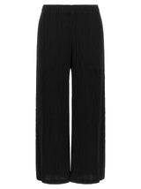 Issey Miyake Black Polyester Casual Pants