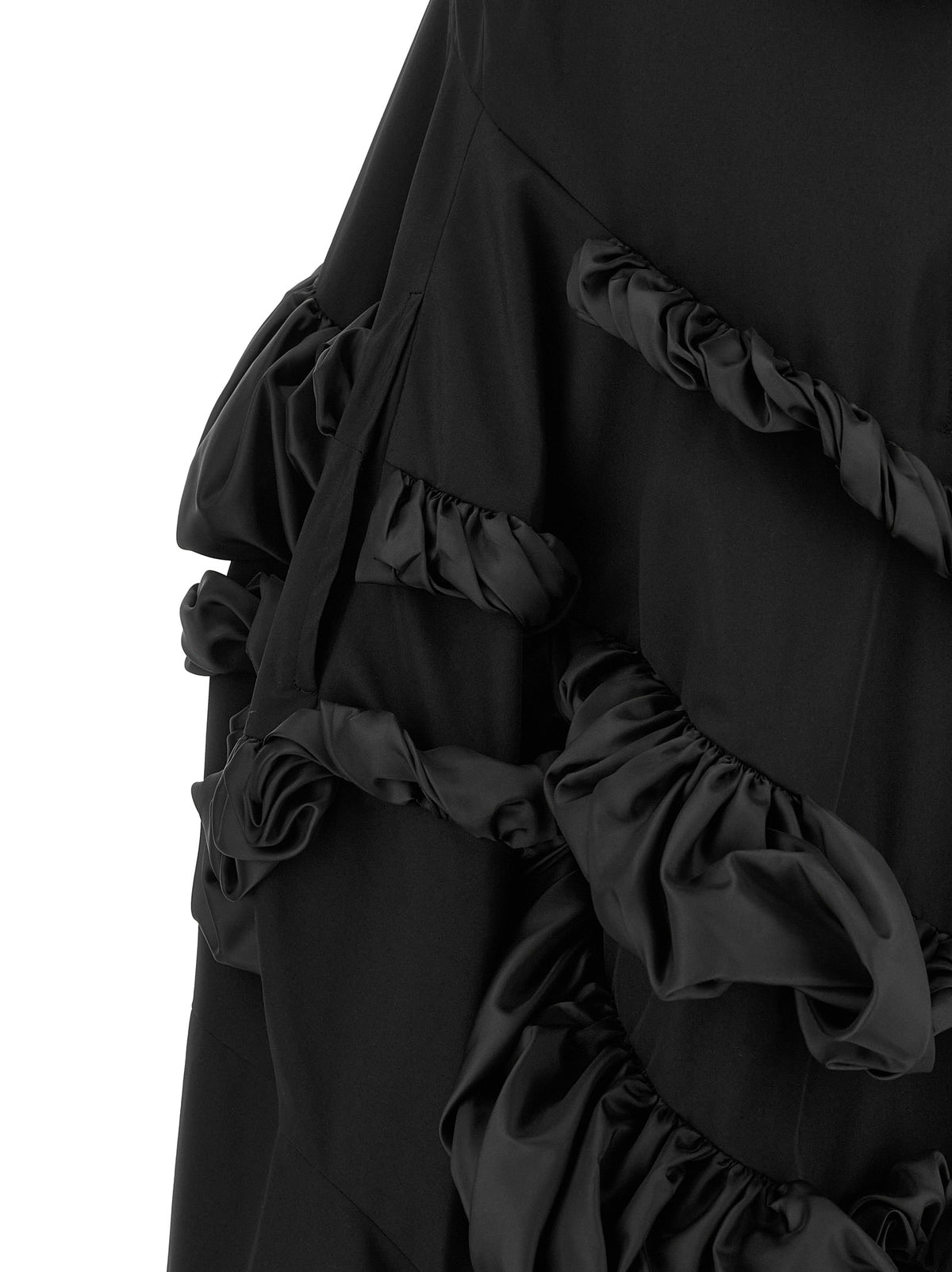 Comme Des Garçons Black Polyester Short Dress