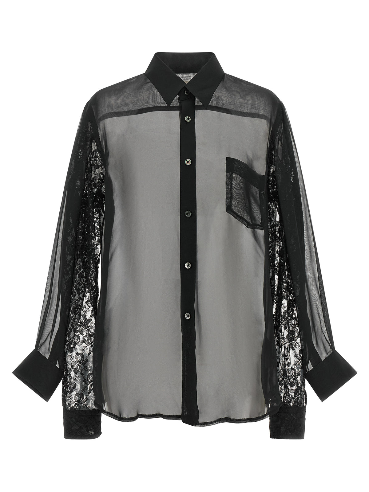 Comme Des Garçons Black Polyester Blouse