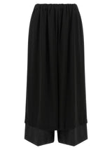 Comme Des Garçons Black Wool Casual Pants