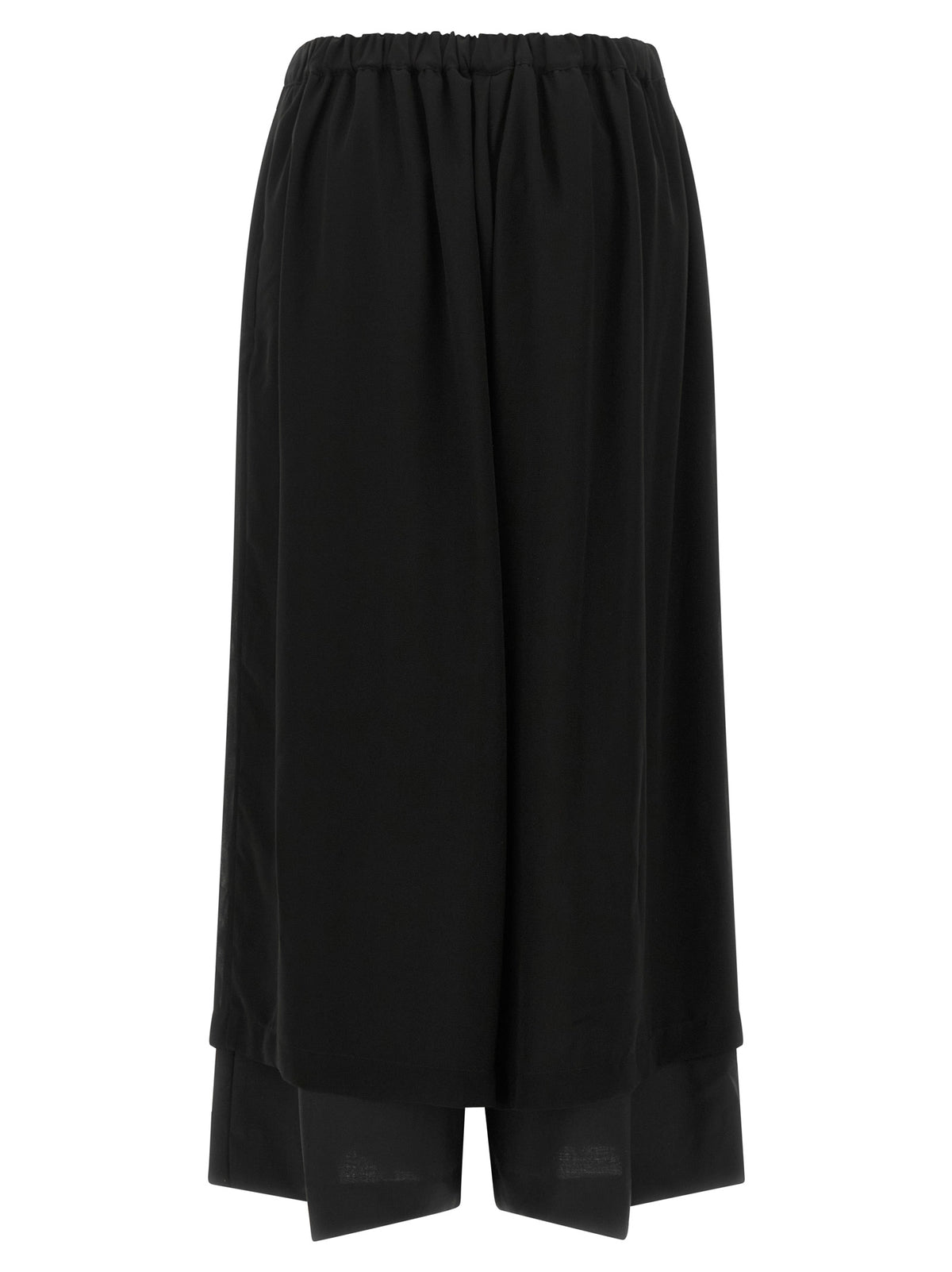 Comme Des Garçons Black Wool Casual Pants