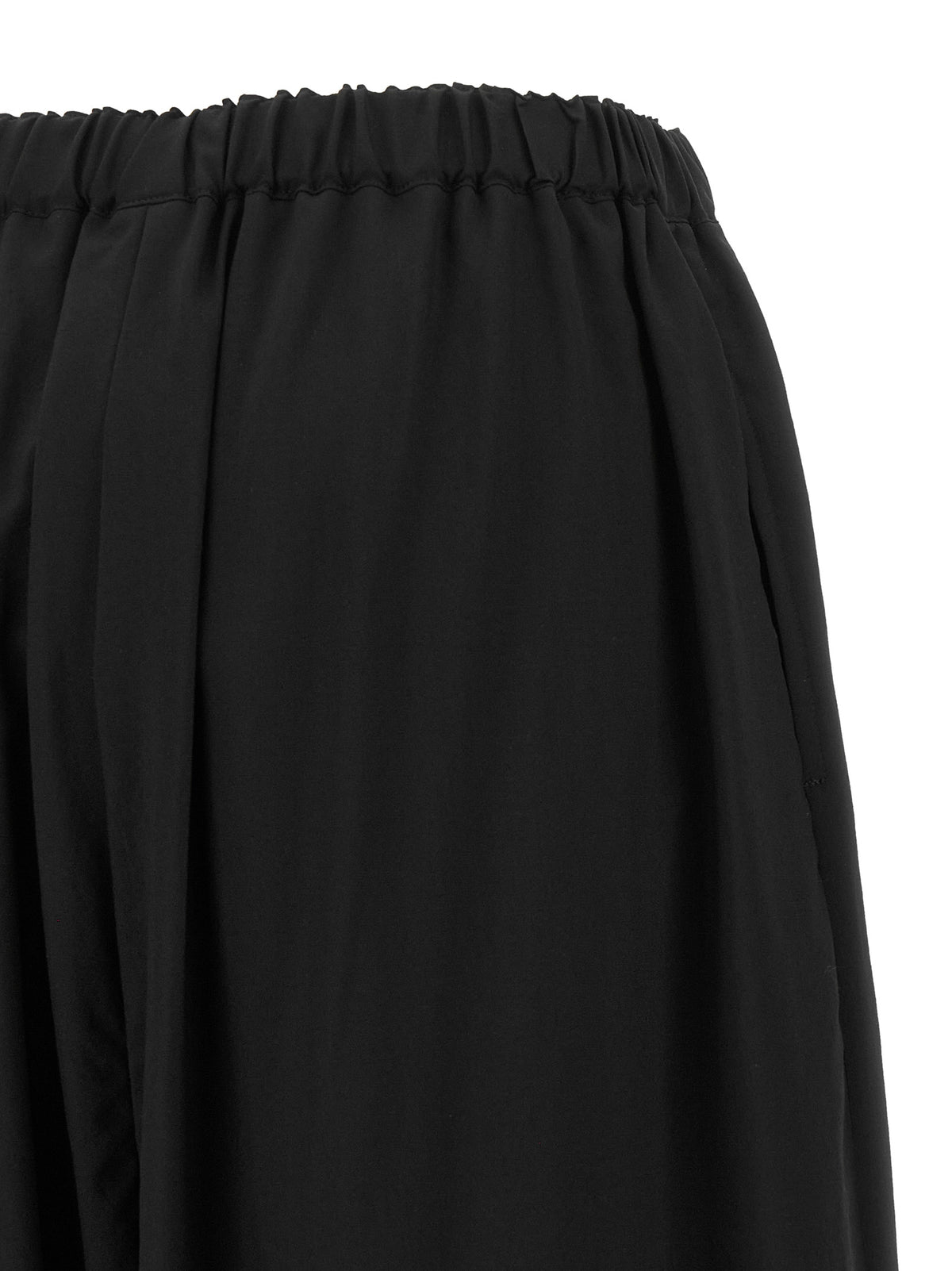Comme Des Garçons Black Wool Cropped Pants