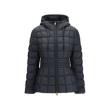 Moncler Black Polyester Full-Length Jacket