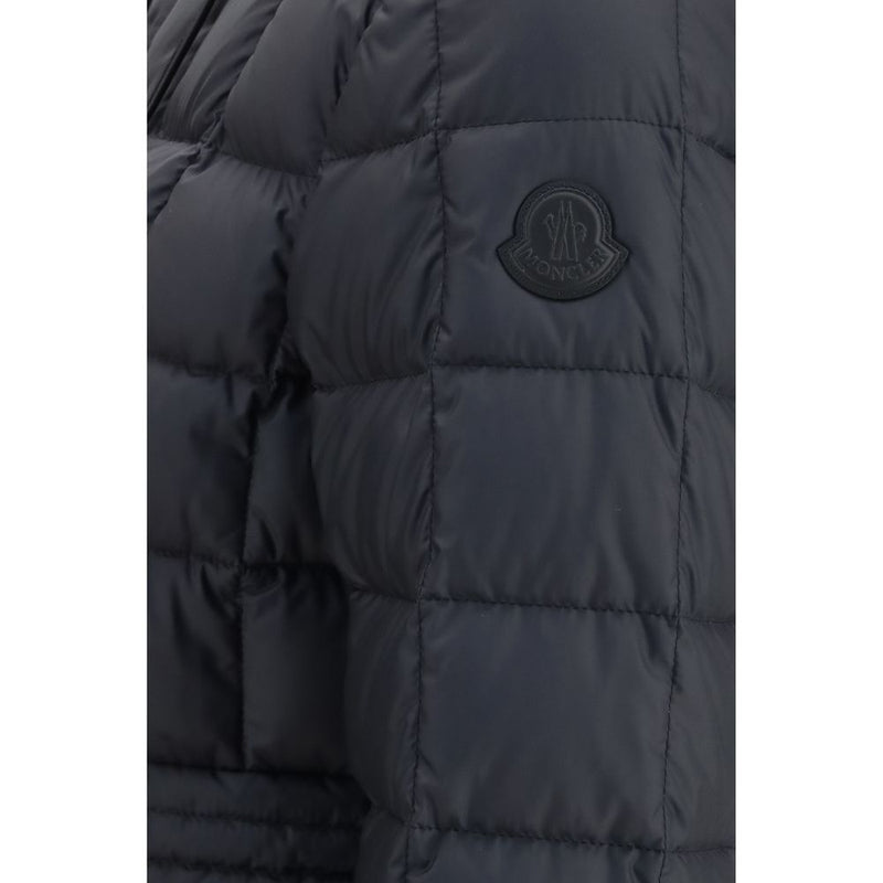 Moncler Engoulevent Black Polyester Full-Length Jacket