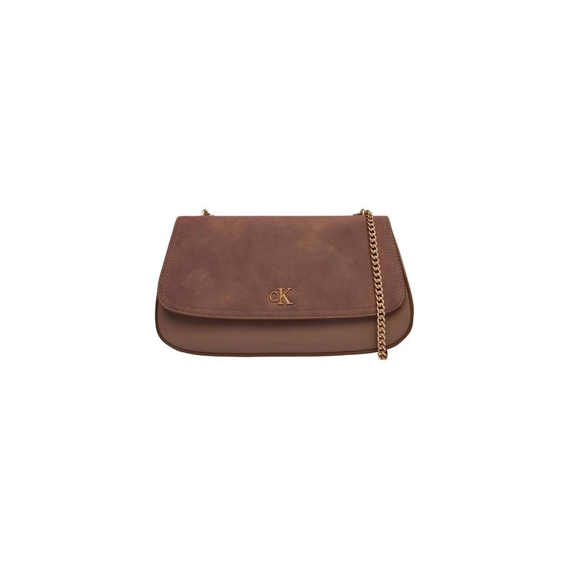 Calvin Klein CK CONV CHAIN BRUSHED Medium Handbag - Beige