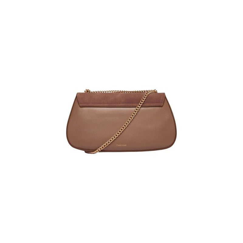 Calvin Klein CK CONV CHAIN BRUSHED Medium Handbag - Beige