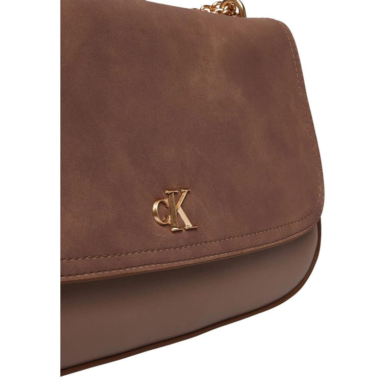 Calvin Klein CK CONV CHAIN BRUSHED Medium Handbag - Beige