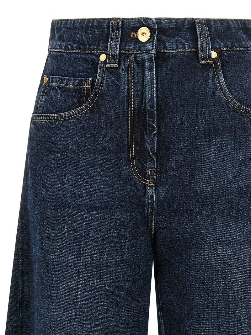 Brunello Cucinelli Blue Cotton Jeans Denim