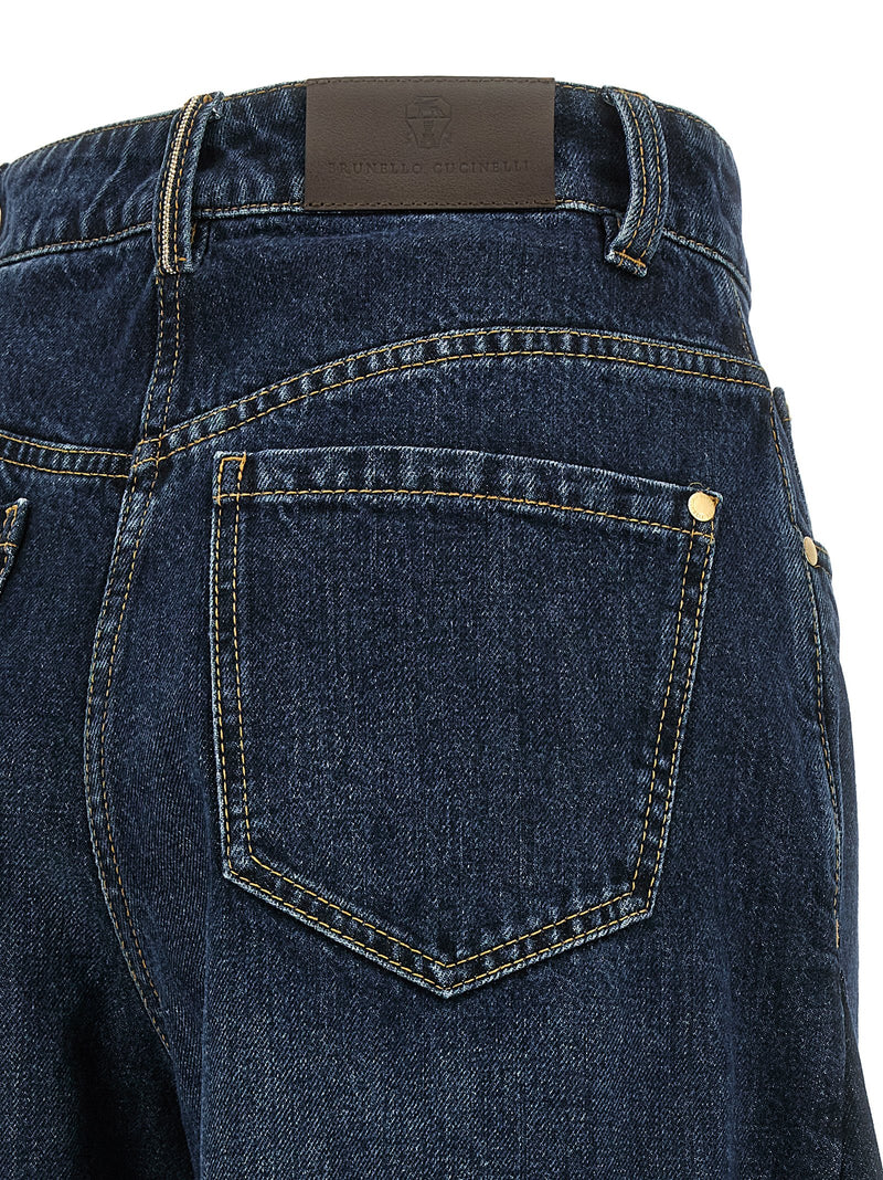 Brunello Cucinelli Blue Cotton Jeans Denim