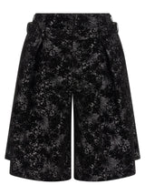 Comme Des Garçons Black Polyester Bermuda Shorts