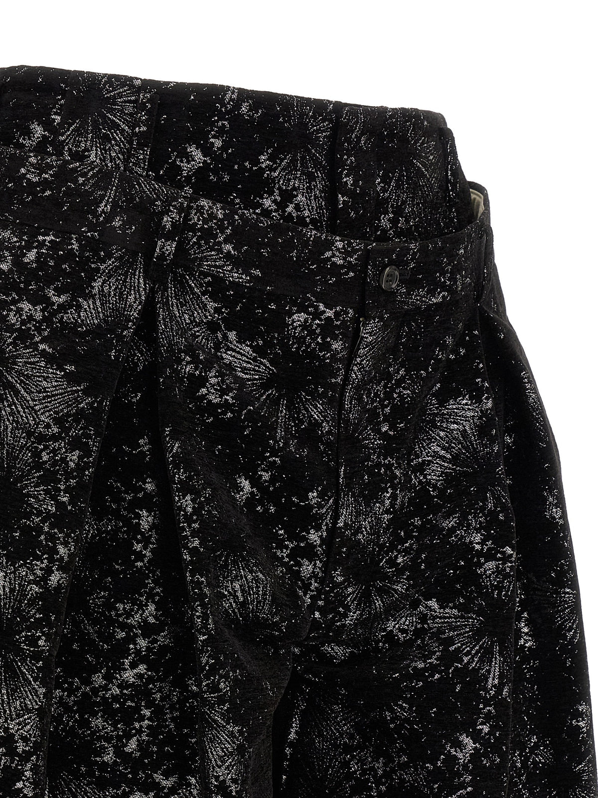 Comme Des Garçons Black Polyester Bermuda Shorts