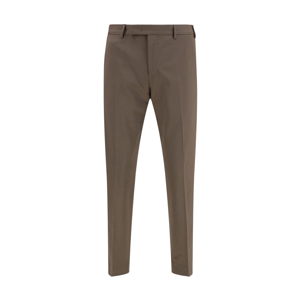 PT Torino Brown Wool Oves Aries Dress Pants