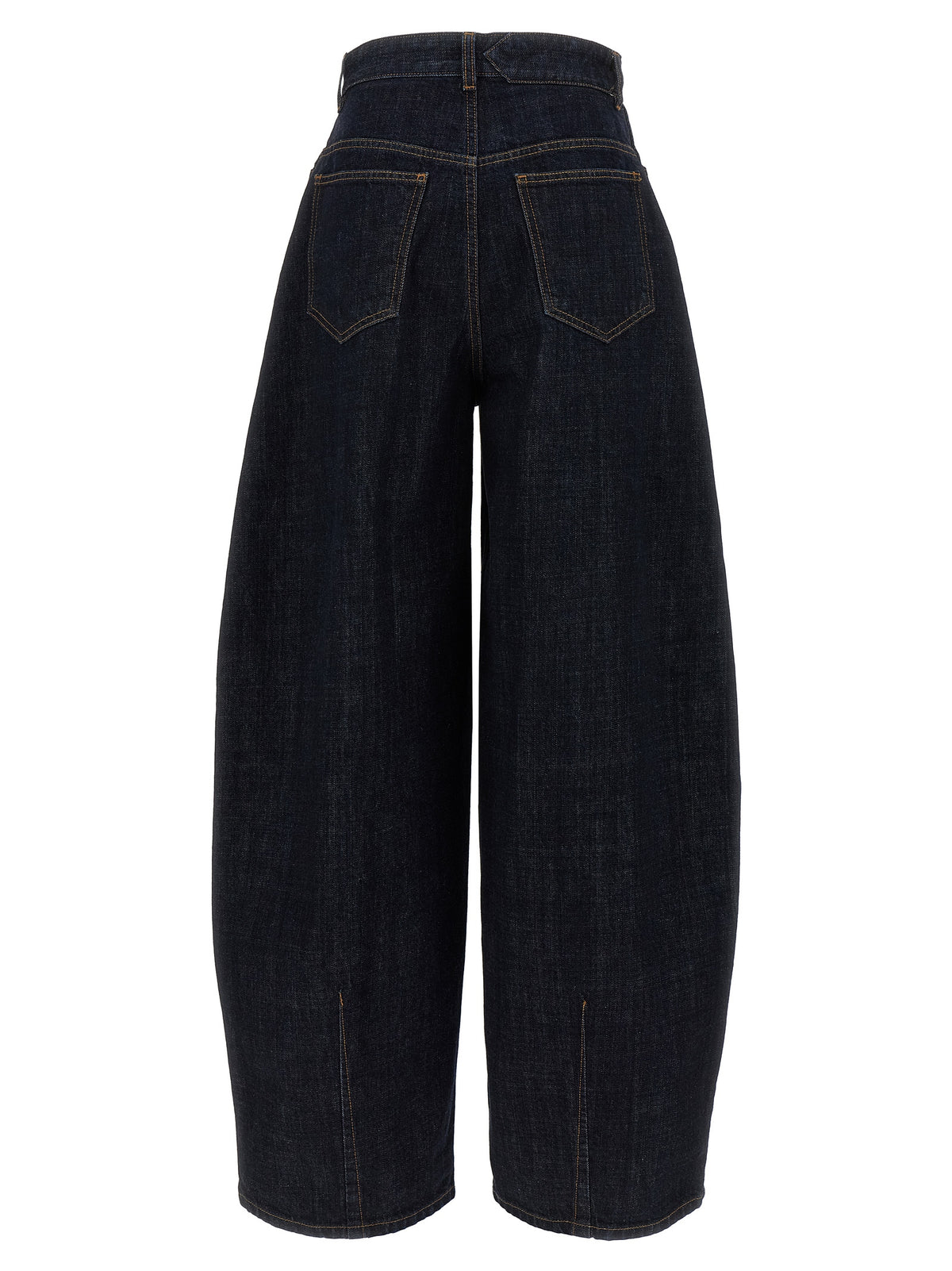 Jacquemus Blue Cotton High-Waisted Jean