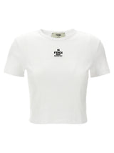 Fendi White Cotton T-Shirt
