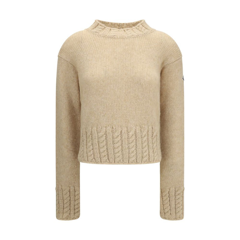 Moncler Beige Alpaca Vicugna Pacos Turtleneck