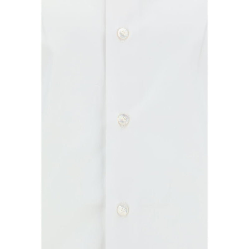 Finamore White Cotton Dress Shirt