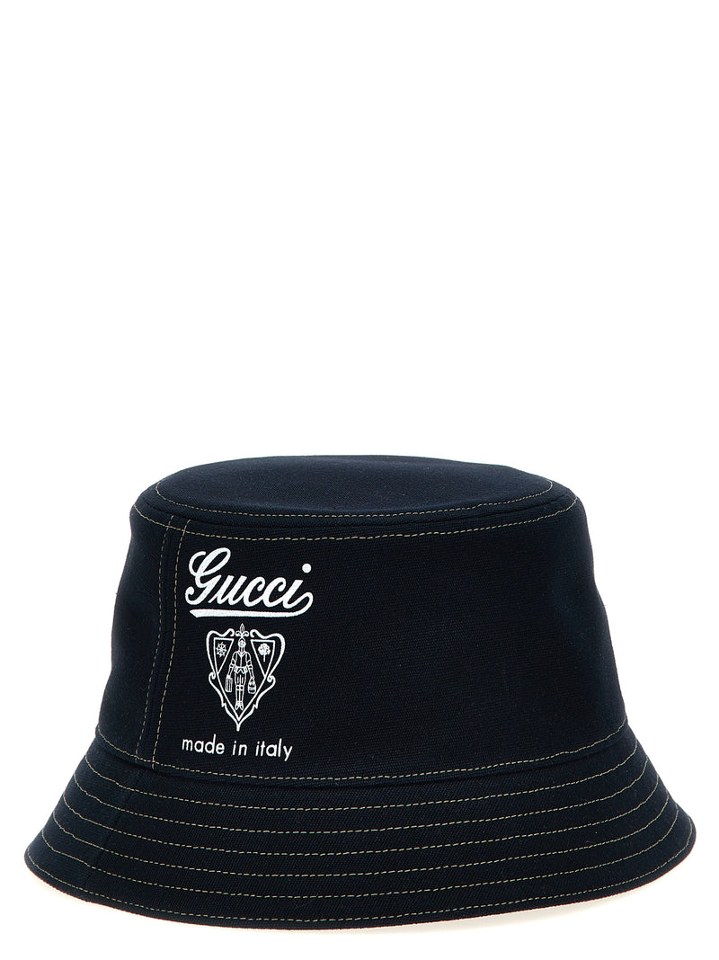 Gucci Blue Cotton Bucket Hat