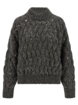 Brunello Cucinelli Gray Wool Cardigan