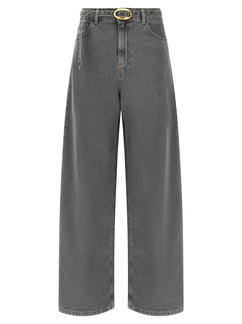 Twinset Gray Cotton Jeans Denim