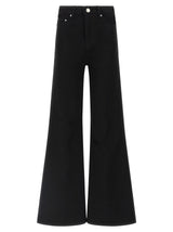 Ami Paris Black Cotton Flared Jeans