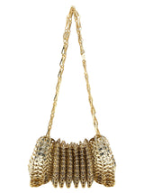 Paco Rabanne Gold Stainless Steel Shoulder Bag