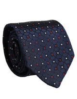 Dolce & Gabbana Blue Diamond Lattice Adjustable Necktie Men Accessory Tie