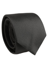 Dolce & Gabbana Black Silk Micro Polka Dot Adjustable Tied Necktie Tie