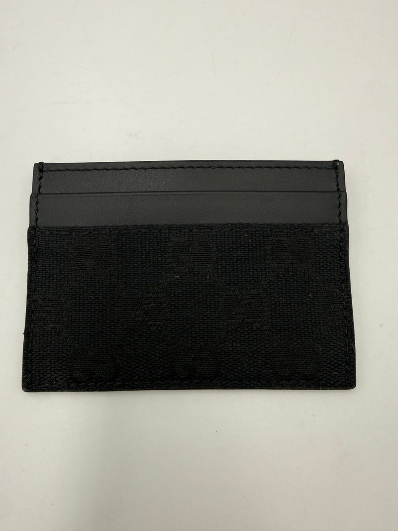 Gucci GUCCI GG Canvas Black Cardholder
