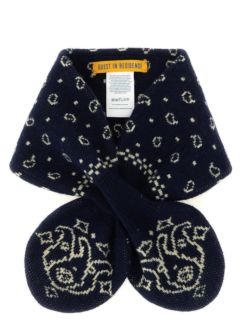 Guest in Residence Blue Wool Foulard