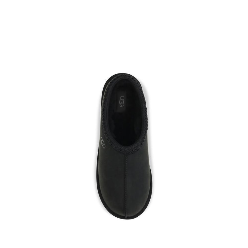 UGG Black Nubuc Leather Clogs