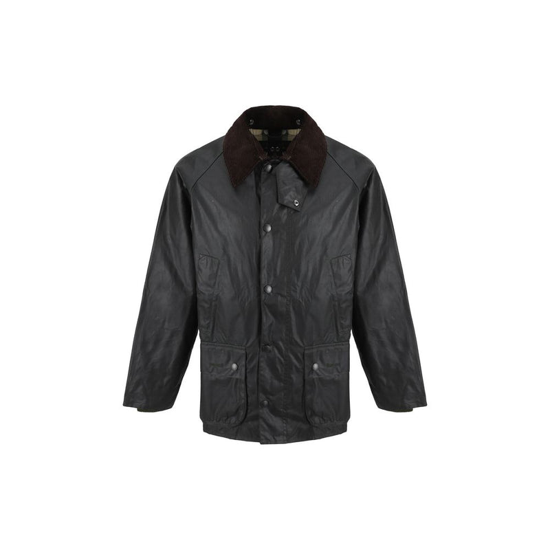 Barbour Black Cotton Full-Length Jacket