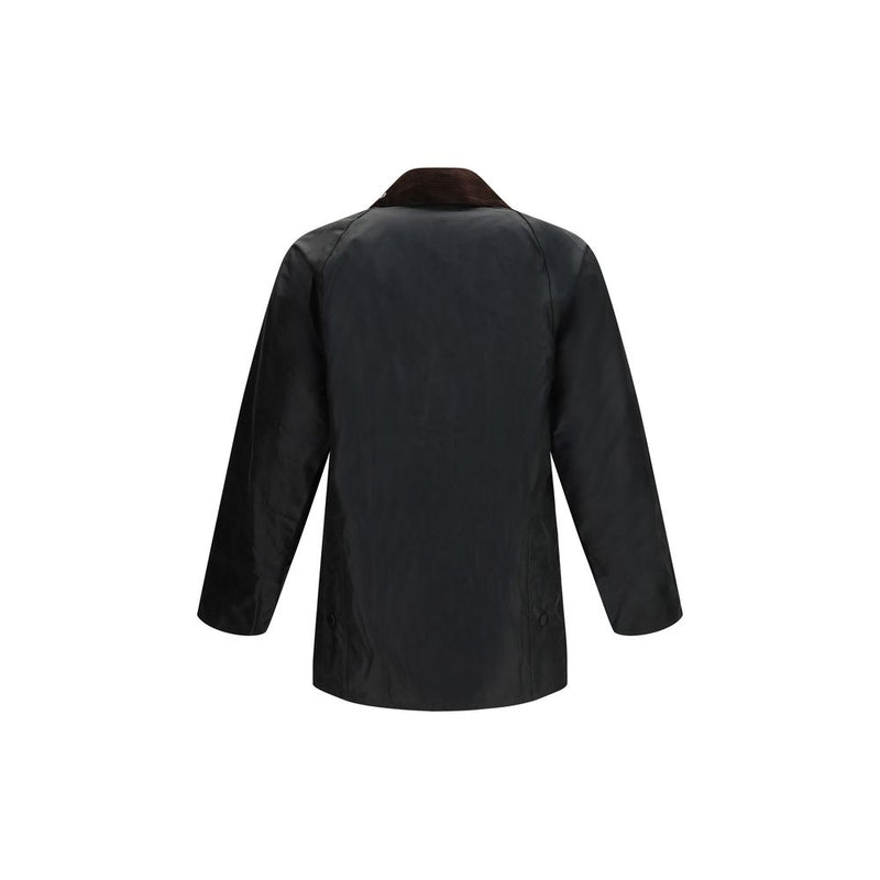 Barbour Black Cotton Full-Length Jacket
