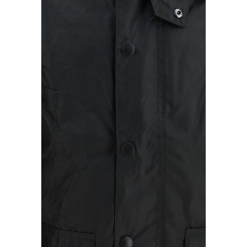 Barbour Black Cotton Full-Length Jacket