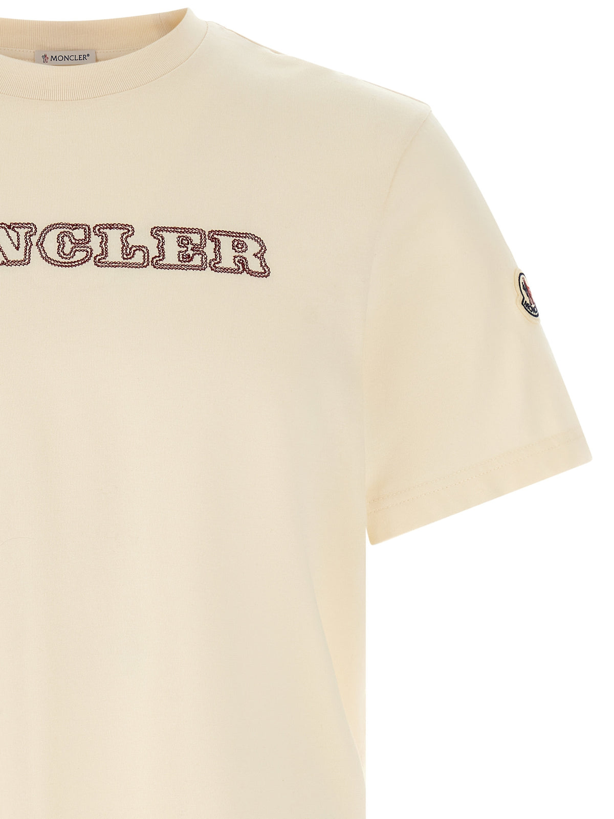 Moncler White Cotton T-Shirt