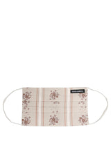 Dolce & Gabbana Beige Floral Print Pleated Elastic Ear Strap Face Mask