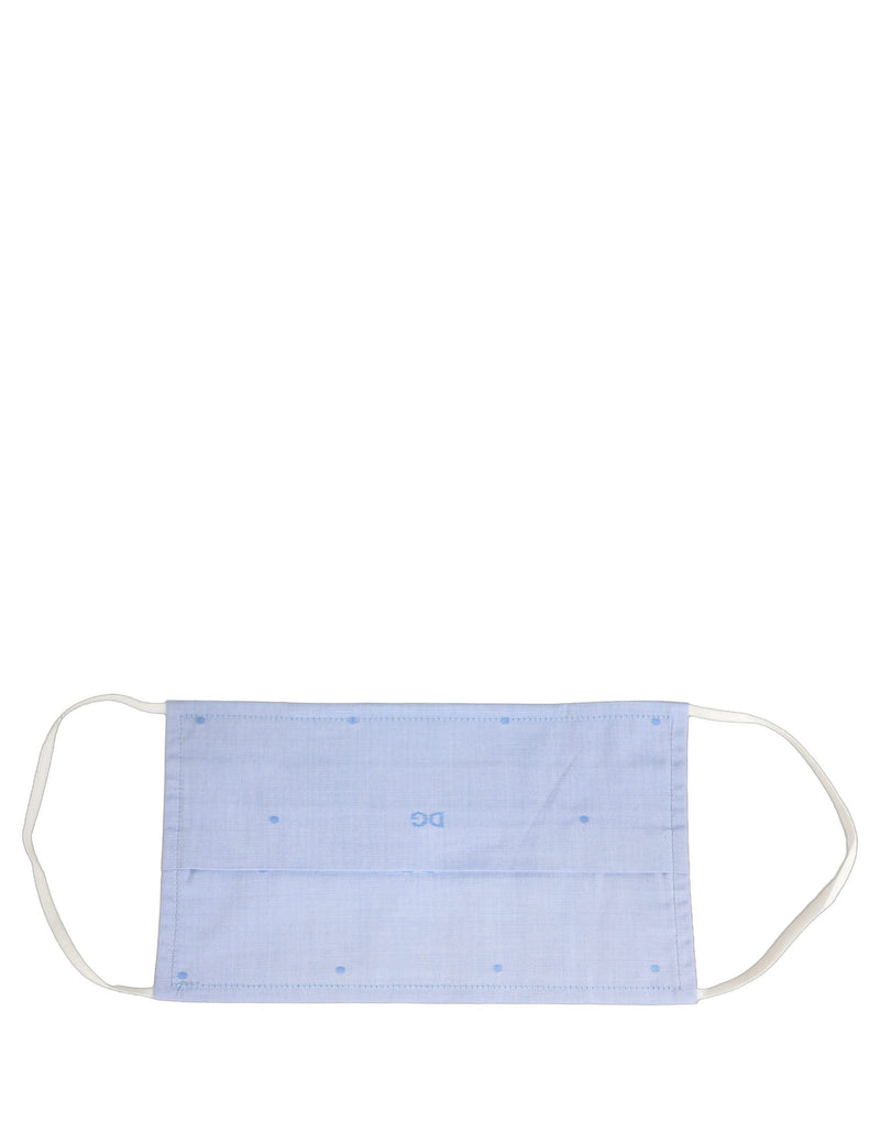 Dolce & Gabbana Light Blue DG Monogram Pleat Elastic Ear Strap Face Mask