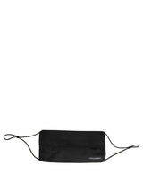 Dolce & Gabbana Black Silk Patterned Pleated Elastic Ear Strap Face Mask