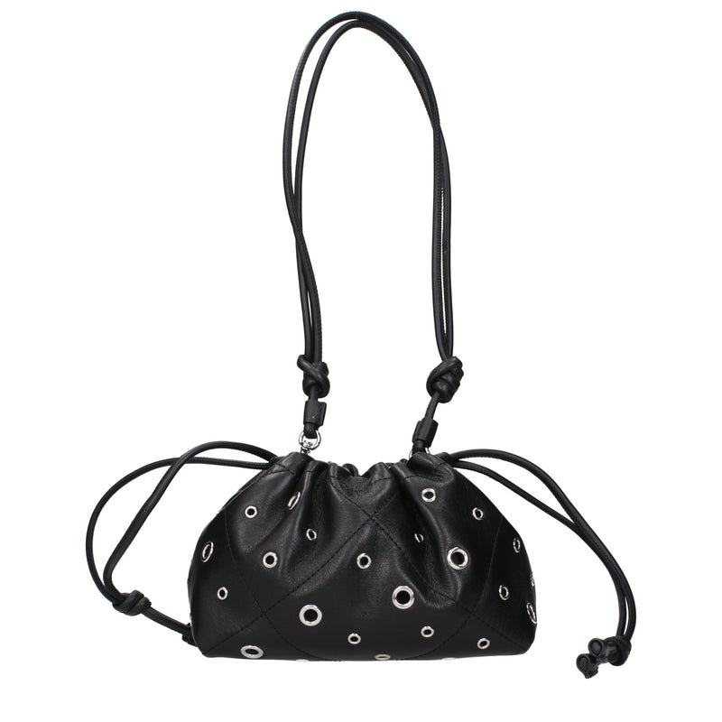 Tory Burch Black Leather Shoulder Bag