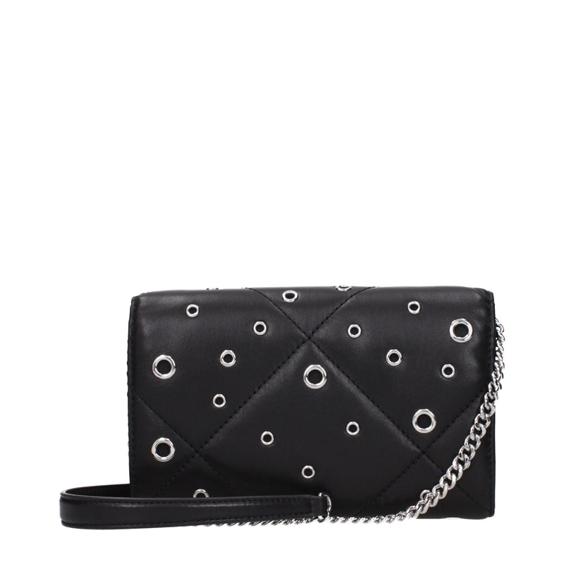 Tory Burch Black Leather Clutch Bag