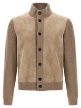 ZEGNA Beige Cashmere Cardigan