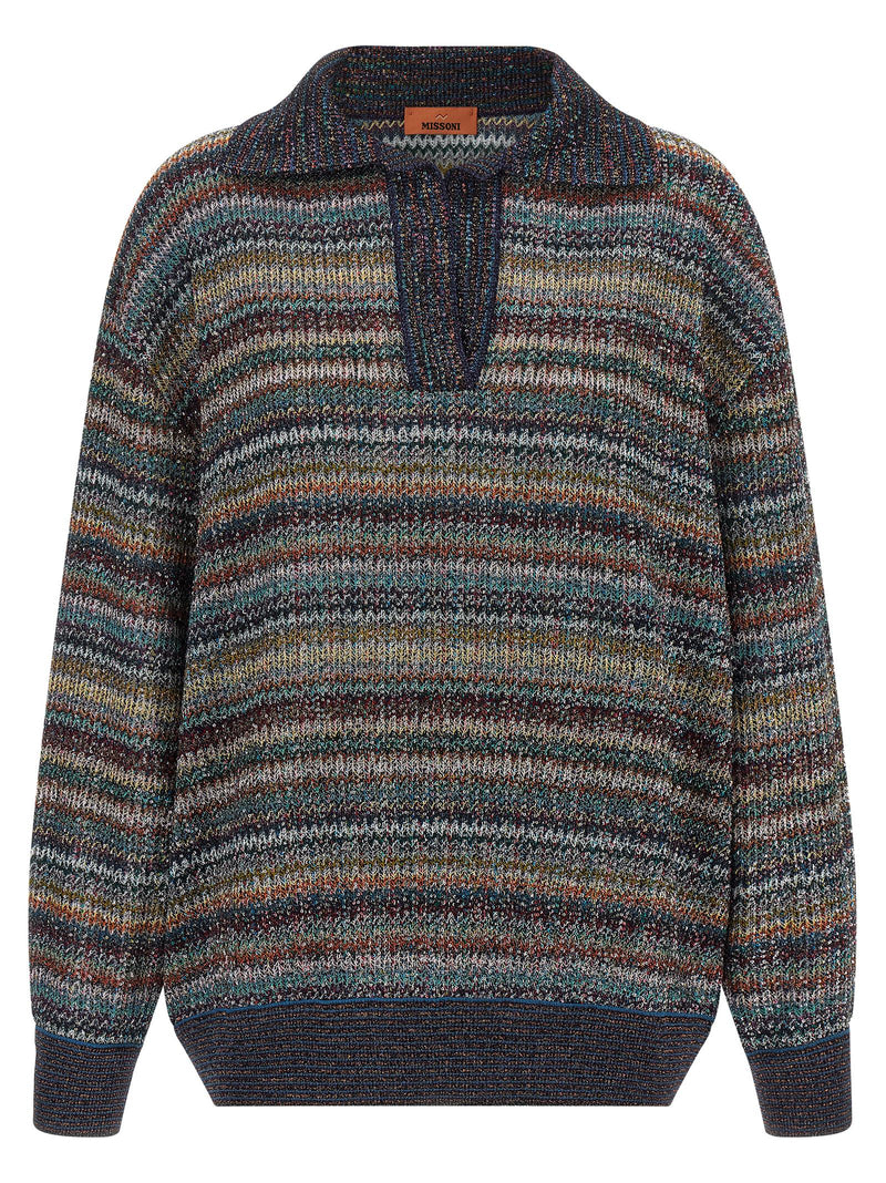 Missoni Multicolor Viscose Polo Shirt