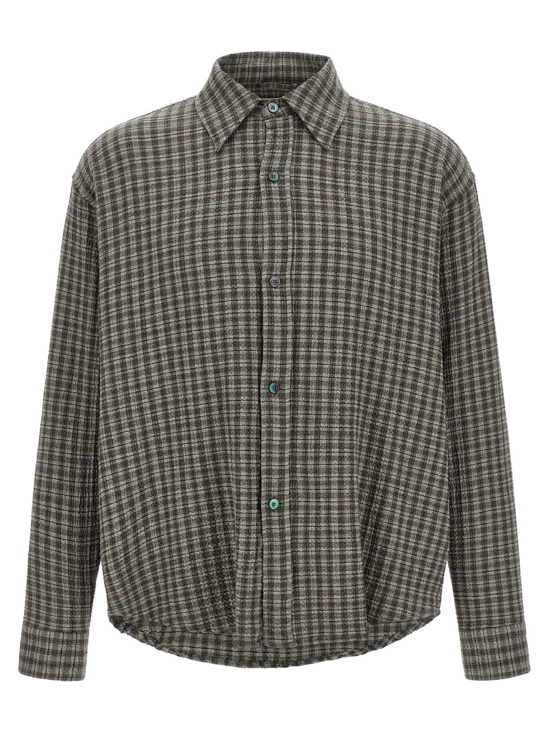 MFPEN Gray Virgin Wool Blouse